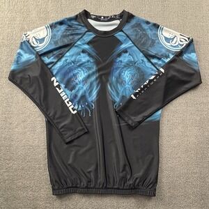 Raven Fightwear Rashguard Extra Large Long Sleeve BJJ Jiujitsu MMA